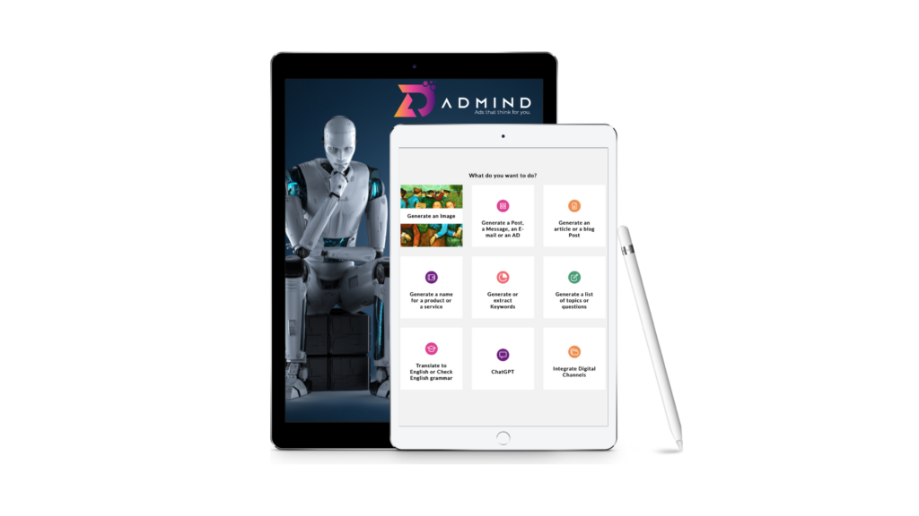 admind.ai Admind ai gerador de conteúdo marketing ai criador de imagem